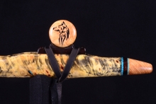 Buckeye Burl Native American Flute, Minor, Mid F#-4, #H21G